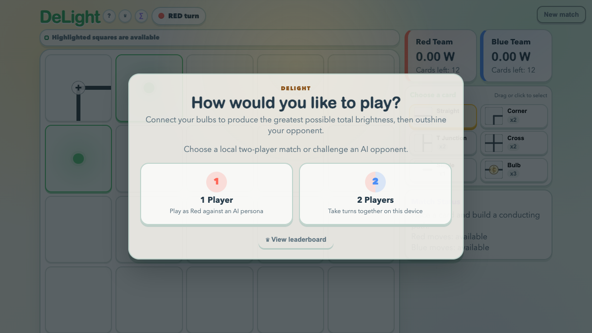 DeLight Game interactive preview